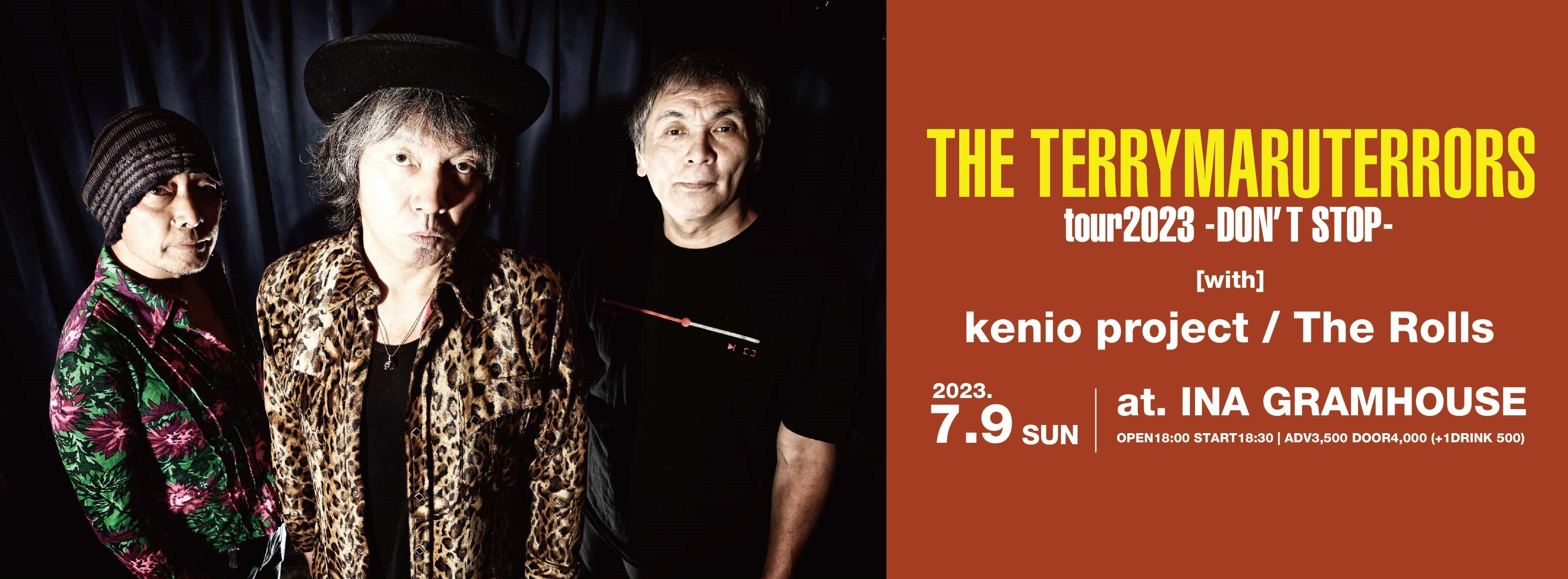 THE TERRYMARUTERRORS “TOUR 2023 -DON’T STOP-“