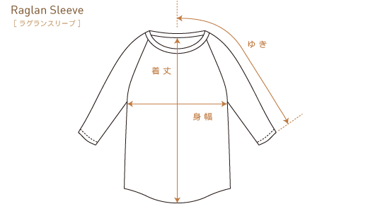 Raglan Sleeve [ラグランスリーブ]